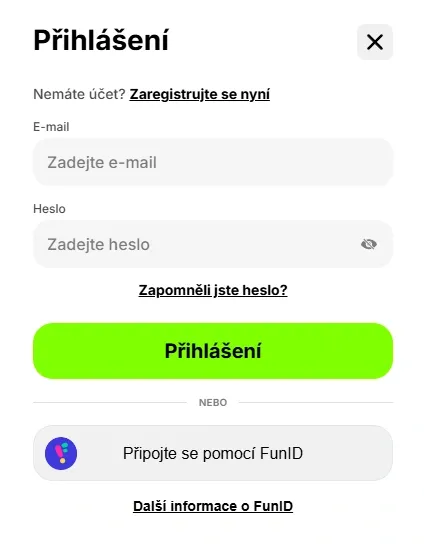 Přihlašovací proces
